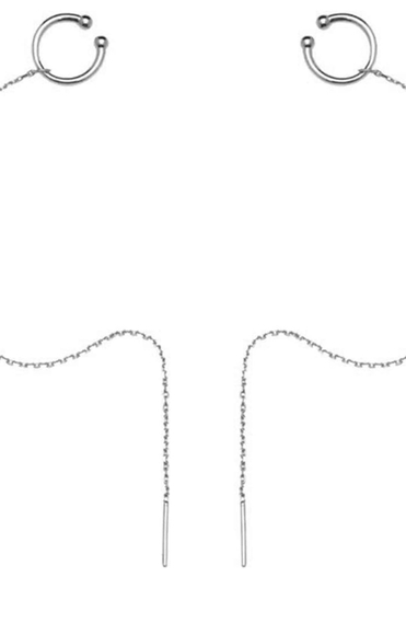 Sterling Silver wrap cuff earrings - Picture 3 of 3